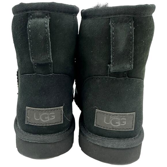 Authentic Ugg Classic Mini II Boots Black Women's Size 8 - Picture 2 of 7